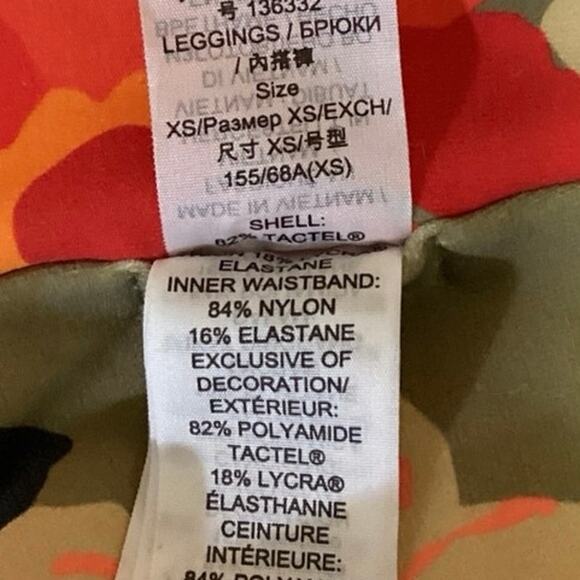 Tory Burch Sport Green Multicolor Floral Yoga Low Rise Athletic Leggings Size XS - Picture 7 of 7